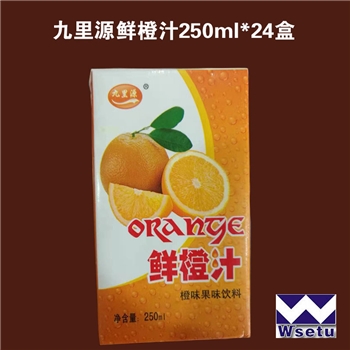 九里源鲜橙汁250ml*24盒