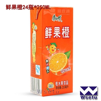 康师傅盒装鲜果橙（250ml*24盒）